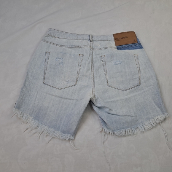 One teaspoon Stevies Low Waist Long Length Boyfriend Denim Jean Shorts Size 28 - Picture 11 of 13